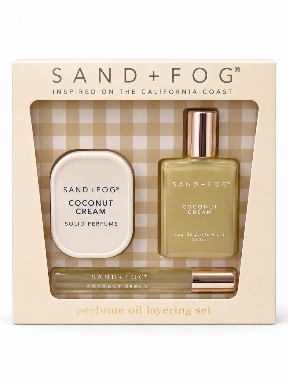 SAND+FOG Coconut Cream Perfume Oil Layering Set - Cream